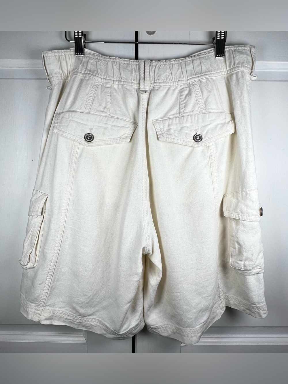 Anthropologies Pilcro Tidal Cargo Shorts Linen Blend lightweight Soft Size 29 - Picture 6 of 10